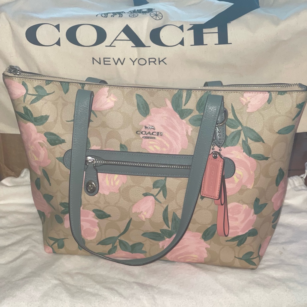 Coach Camo Rose Taylor Tote Bag